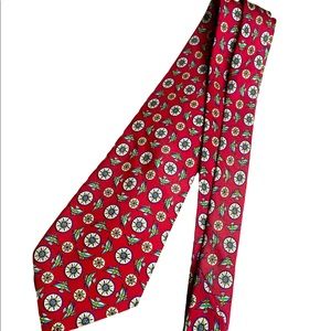 Salvatore Ferragamo Whimsical Angel Fish Compass Rose 100% silk tie Italy 57”